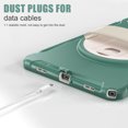 thumbnail image 6 of Dteck Case for Samsung Galaxy A9 Plus 11-inch 2023 (X210,X215,X216,X218),Heavy Duty Armor 3-Layer Protection Case Rotating Kickstand Cover with Hand Strap,Emeraldgreen, 6 of 8