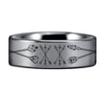 thumbnail image 2 of Tungsten Wolf and Arrows Ring, 2 of 5