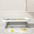 thumbnail image 3 of Liyufly 31.5in Folding Baby Bath Tub, Home Travel Portable Foldable Baby Bathtub for Infant,Newborn,Toddler, Gray, 3 of 8