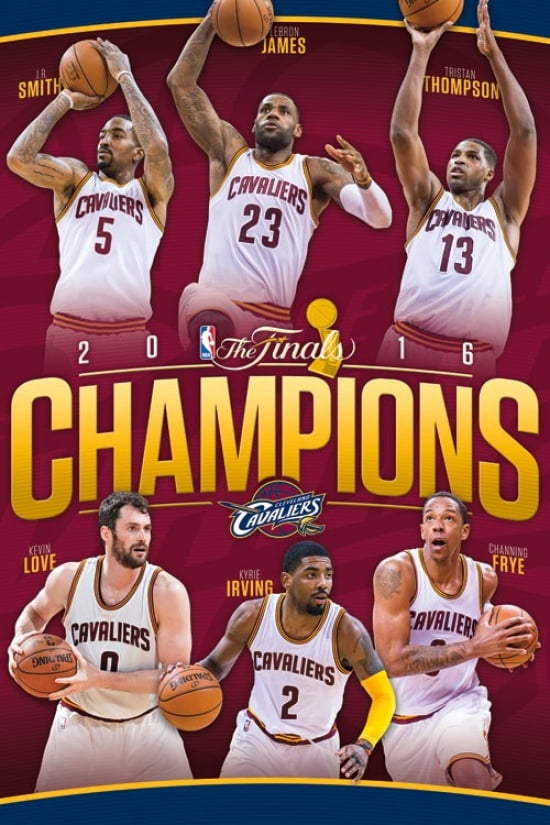 2016 NBA Finals Champions Poster Print (24 x 36)