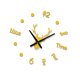 thumbnail image 3 of Monstrate Calcomanía de reloj despertador, pegatina de reloj de bajo ruido, decoración acrílica, reloj de pared ajustable DIY, café Decoración del hogar Oro, 3 of 6