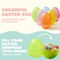 thumbnail image 4 of Huevos de Pascua de plástico JOYIN Jumbo de 7 pulgadas, 6 colores, 12 unidades, 4 of 9