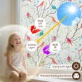 thumbnail image 3 of Sinkoo 20" x 78.7" Stained Glass Window Film,Colorful Bird, Decorative Frosted Glass Window Privacy Film, Static Cling Non-Adhesive Window Sticker for Front Door Bathroom Heat Control Anti UV, 3 of 8