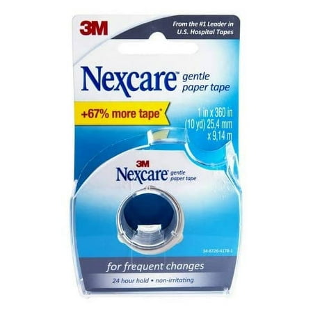 Nexcare Gentle Paper First Aid Tape with Dispenser, 1 Ea, 2 Pack