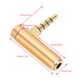 thumbnail image 4 of 3.5mm Male to Female Audio Adapter Right Angle Stereo Headphone Cable Jack Plug for Mobile Phones Tablets, 4 of 7