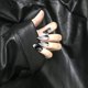 thumbnail image 4 of Uñas postizas para mujer, pegamento artificial en las uñas, uñas postizas abstractas para decoración de manicura de uñas, puntas de uñas artificiales de cubierta completa acrílica para manicura de muj Namotu CZMR-ZC2-7, 4 of 7