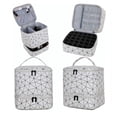 thumbnail image 2 of Estuche Organizador Esmaltes Impermeable Bolsas De Maquillaje Modelo Blanco, 2 of 4