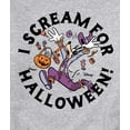 thumbnail image 3 of Disney - I Scream For Halloween - Men's Crew Fleece Sweatshirt, 3 of 5