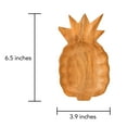 thumbnail image 2 of Cute Tropical Fruit Pineapple Carved Teak Wood Snack Plate, 2 of 4