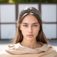 thumbnail image 2 of Unique Bargains 1 Pc Headband Lambswool Hair Accessories for Women Black Gray, 2 of 5