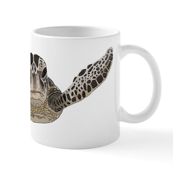 CafePress - Sea Turtle Mug - 11 oz Ceramic Mug - Novelty Coffee Tea Cup