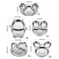 thumbnail image 6 of Aodebiao Stainless Steel Kids Plates - Divided Toddler Plates, Pediatrician Designed, Non Toxic Toddler Plate, Diet Food Control, Compact Serving Platter Dishwasher Safe, 6 of 6