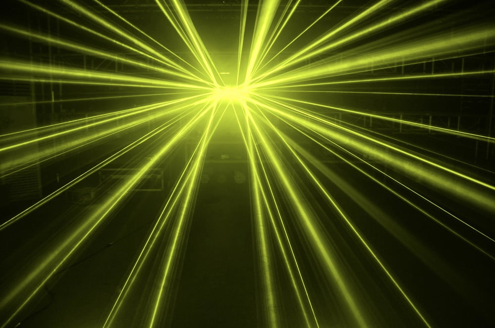 1.8W RGB Laser Projector 4-Lens  Beam Stage Light DJ Lighting for Club Event Show