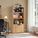 thumbnail image 2 of Independent display stand furniture, three-layer display cabinets with double doors, book and photo storage cabinets, family storage and organization-style storage racks, 2 of 21