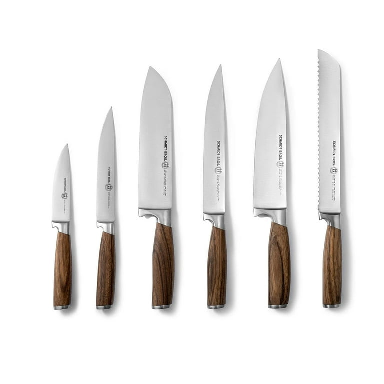 Ginsu Gourmet Chikara Series Forged 8-Piece Japanese Steel Knife Set –  Cutlery Set (7 Stainless Steel Kitchen Knives(420J) + 1 Finished Hardwood