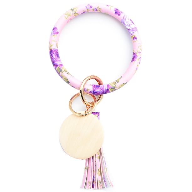 Llave para las mujeres de cuentas llavero anillo pulsera SilKeychain pulsera pulsera linda pulsera de silicona
