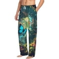 thumbnail image 6 of Salouo Enchanted Forest Butterfly A Print Pajama Pants for Men, Lounge Pants Elastic Waistband Casual Men's sleepwear Loungewear Sleep Pajama Pant -X-Large, 6 of 7