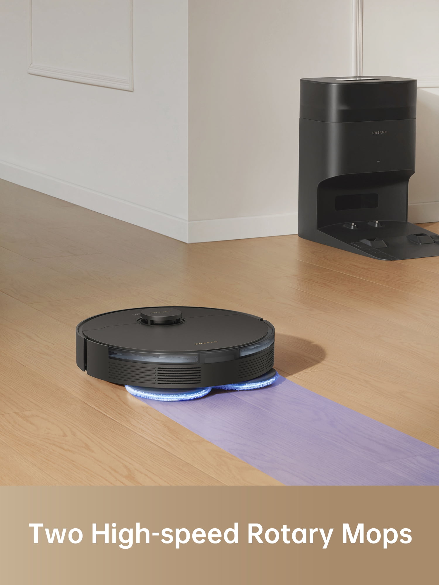DREAME L10s Plus Self-Empty Robot Vacuum and Mop Combo, Hands-Free up to 90-Days of Dust, 7000Pa Suction, DuoScrub Mopping, 7mm Auto Lifting Mop, Auto-Empty Ideal for Pet Hair, Hard Floor and Carpet
