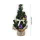 thumbnail image 3 of Mini Árbol Navideño Decorativo de 20 Cm | Árbol Pequeño de Escritorio de Plástico Morado | Adornos Navideños para Armar | Luces Led Opcionales | 1 Unidad | 20 Cm | 120 G, 3 of 6