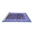 thumbnail image 2 of Ahgly Company Machine Washable Indoor Square Oriental Blue Traditional Area Rugs, 3' Square, 2 of 4