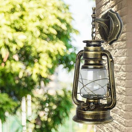 

DENEST Outdoor Lantern Vintage Sconce Porch Light Lamp Antique Wall Lighting Fixture