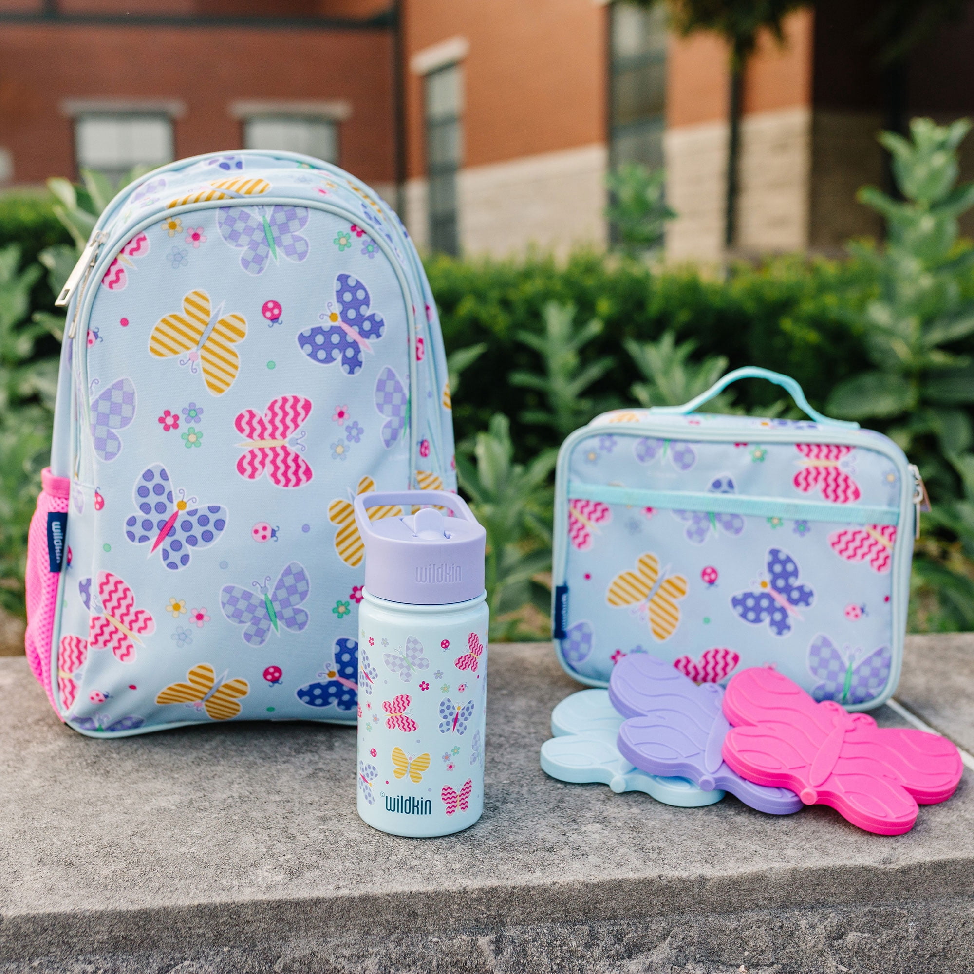 Wildkin Butterfly Garden Sidekick Backpack Blue