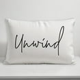 thumbnail image 4 of Creative Products Unwind Script White and Black 14x20 Indoor / Outdoor Pillow, 4 of 8