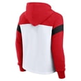 thumbnail image 3 of Women's Fanatics  White/Red Texas Tech Red Raiders Primary Logo Pullover Hoodie, 3 of 3