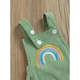 thumbnail image 6 of Biekopu Newborn Baby Rainbow Bodysuit, Buttons Decor Wide Shoulder Straps Romper, Short One-Piece Clothes, 6 of 9