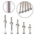 thumbnail image 3 of Tornillos Swspeet para cuna, 100 unidades, chapados en níquel M6 con llave, 3 of 7