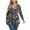 F-Pink Flower, variant on KOITHOT Women Plus Size Top Long Sleeve Floral Print Tops Pleated Casual V Neck Tunic Blouse