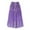 *Purple, variant on ClodeEU Women's Boho Maxi Skirt,Lightweight Summer Elastic Waist Flowy Long Tiered Plus Size Skirt White,Womens Plus M
