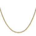 thumbnail image 2 of 14k 2.2mm Semi-Solid Beveled Paperclip Chain, 2 of 4