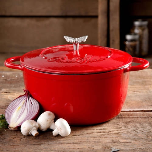 The Pioneer Woman Timeless Beauty 5 Quart Dutch Oven with Bakelite Knob