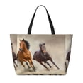 thumbnail image 2 of Honeii Horses free run on desert for Tote Bag with Adjustable Strap,Beach Bag, Waterproof Sandproof Beach Tote Bag, Large Capacity Foldable Beach Bags, 2 of 7