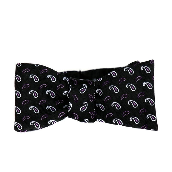 BuyYourTies - Mens Aficionado Self Tie Bow Tie - Black