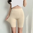 thumbnail image 5 of Leey-World Womens Shorts Under Dresses Underwear Boxer Briefs Boy-shorts, Organic Cotton Lining, Hi-Waisted & Heavy Flow Beige,L, 5 of 9