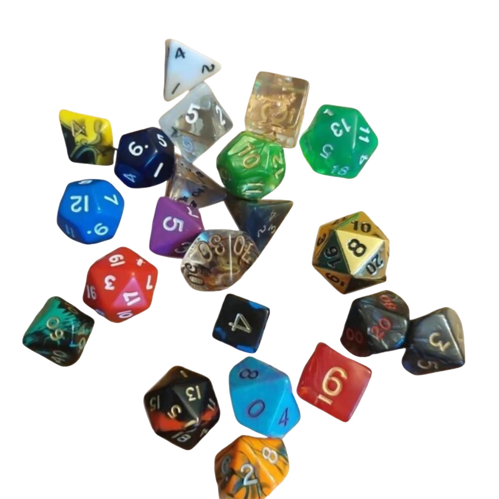 Dice Advent Calendar 2025 – 24 Day Polyhedral Dice Set Calendar with Surprise Gifts, DnD Christmas Gift for RPG Gamers, Acrylic Plastic Resin Dice for Tabletop Games