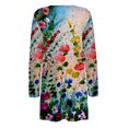 thumbnail image 5 of Taqqpue Cardigans for Women 2023 Women's Long Sleeve Open Front Lightweight Cardigan Loose Summer Beach Cover Up Casual Floral Blouses Outwear Womens Cardigan Tops with Pockets, 5 of 5