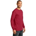 thumbnail image 4 of Long Sleeve Essential T-Shirt. Red. 3XL, 4 of 4