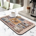 thumbnail image 2 of Coffee Text Pattern Coffee Bar Mat Accessories for Countertop Absorbent Hide Stain Dish Drying Mats for Kitchen Counter Draining Pad Under Coffee Maker Coffee Pot Espresso Machine 19.5x12in, 2 of 7