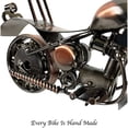 thumbnail image 5 of Metal Motorcycle Industrial Biker Chopper Office Desk Sculpture 7 Inch Retro Recycled Metal Classic Handmade Iron Bolts Nuts Motorcycle Unique Man Cave Art Decor Bike Chain (M6 Copper), 5 of 7