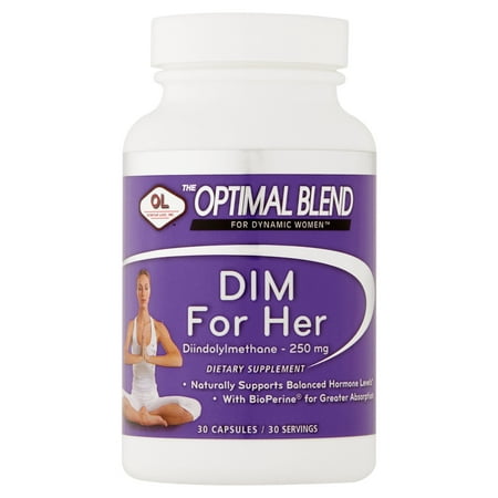 Olympian Labs DIM for Her Diindolylmenthane Capsules, 250 mg, 30