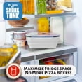 thumbnail image 4 of Pizza Pack® Reusable BPA-Free Silicone Storage Container with 5 Microwavable Trays, 2 Pack, White, 4 of 7