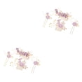thumbnail image 1 of Sonducket 4 piezas de peinetas de flores para boda, conjunto de tocados de decoración, tocado elegante elegante para niñas, hermoso tocado de Type2 NO2, 1 of 6
