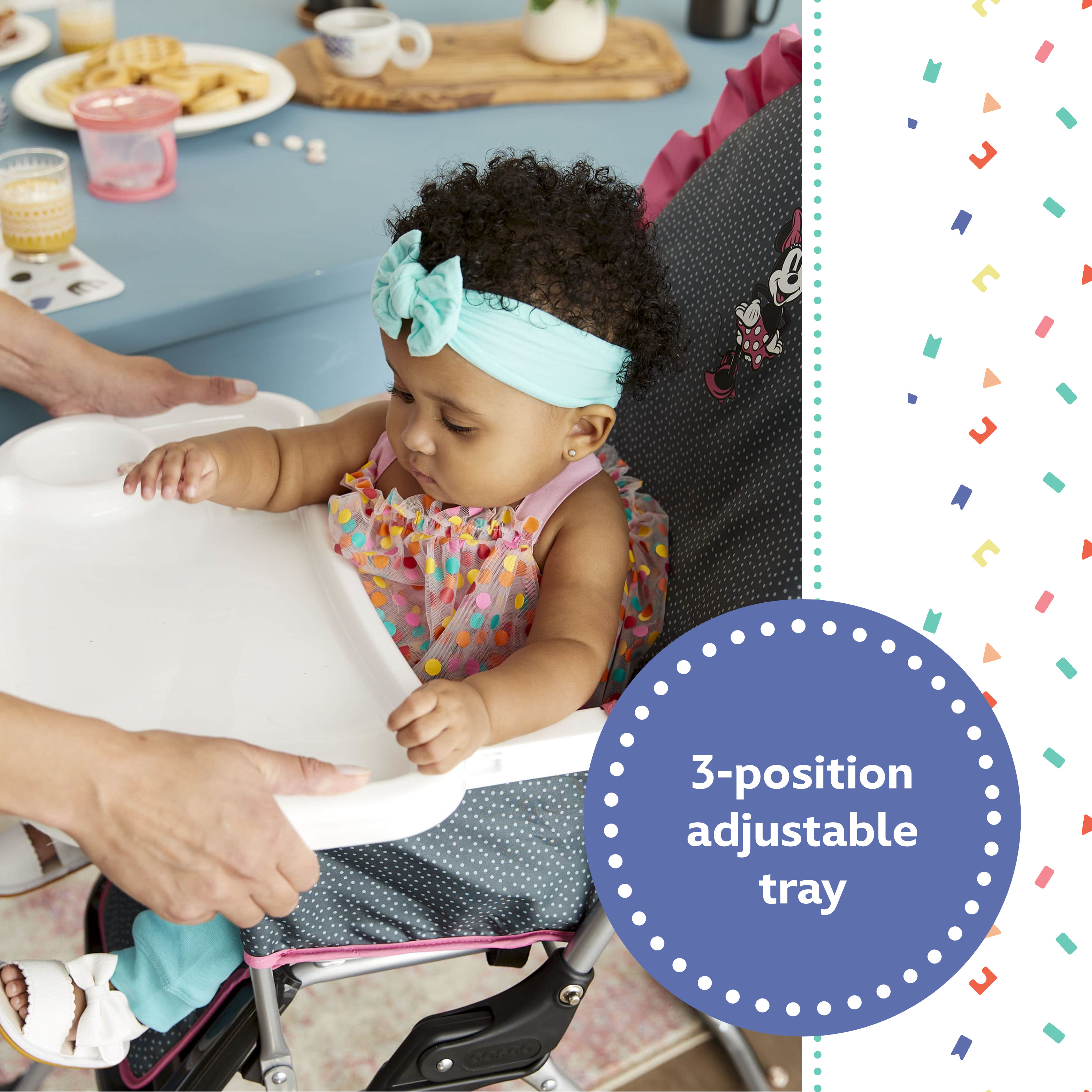 Disney Baby 3D Ultra Full-Size High Chair, Modern Minnie photo 7