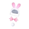 thumbnail image 4 of 3x disfraz de conejo y perro de Pascua, accesorios, disfraz encantador, disfraz elegante para cumpleaños, Halloween, vacaciones, accesorios para fotos sombrero bola pajarita, 4 of 10