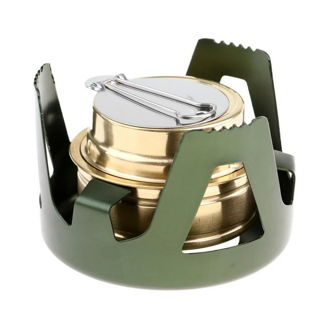 Mini for Camping Hiking, Backpacking s, Spirit Burner with Aluminum Green