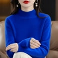 thumbnail image 4 of Lixiuxyad Men's Thermal Tops Women Pure Long Sleeve Crew Neck Soft Warm Pullover Knit Fall Winter, 4 of 5