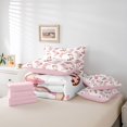 thumbnail image 6 of meiyoeat Western Cowgirls Boots 7Pcs Queen Bedding For Girls,Pink Coquette Bow Bedding Comforter Set Queen For Kids,Pink Reversible, 6 of 7